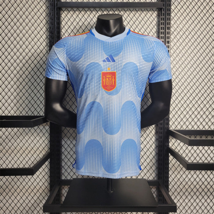 Camiseta Versión Jugador España Visita Qatar 2022
