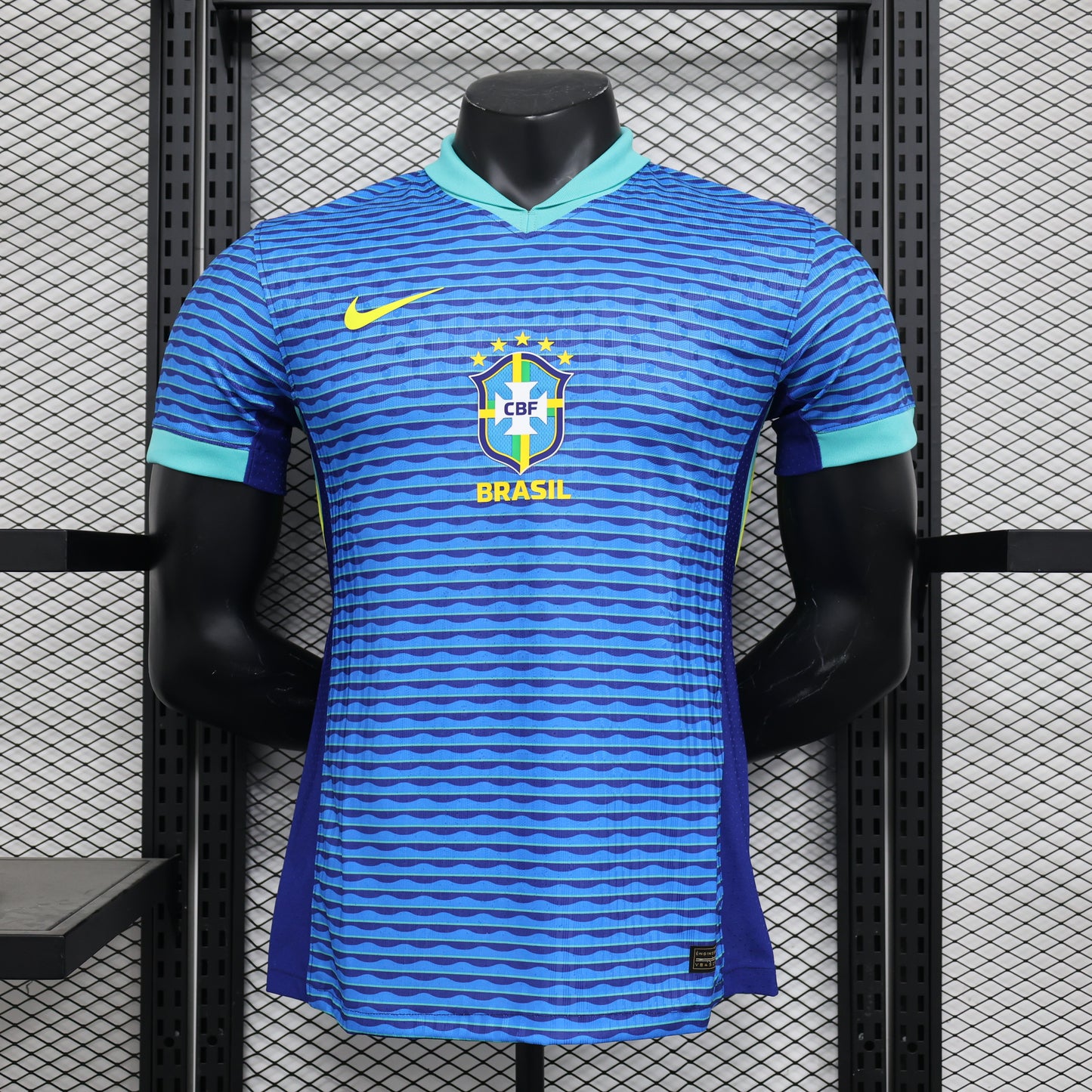 Camiseta Versión Jugador Brasil Visita 2024