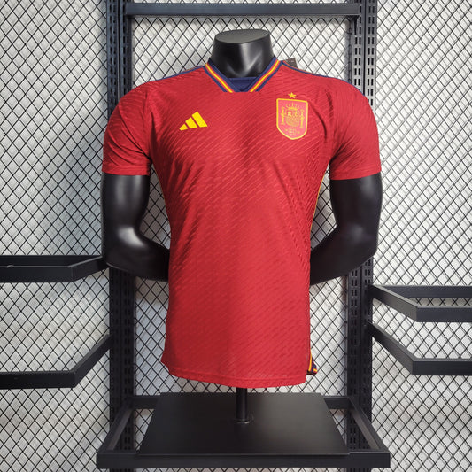 Camiseta Versión Jugador España Local Qatar 2022