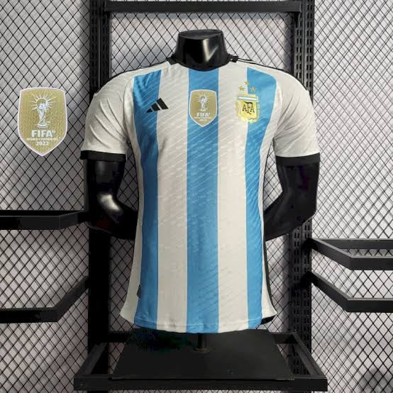 Camiseta Versión Jugador Argentina 2022 (3 estrellas)