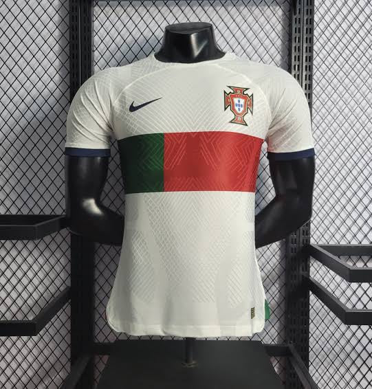 Camiseta Versión Jugador Portugal Visita Qatar 2022