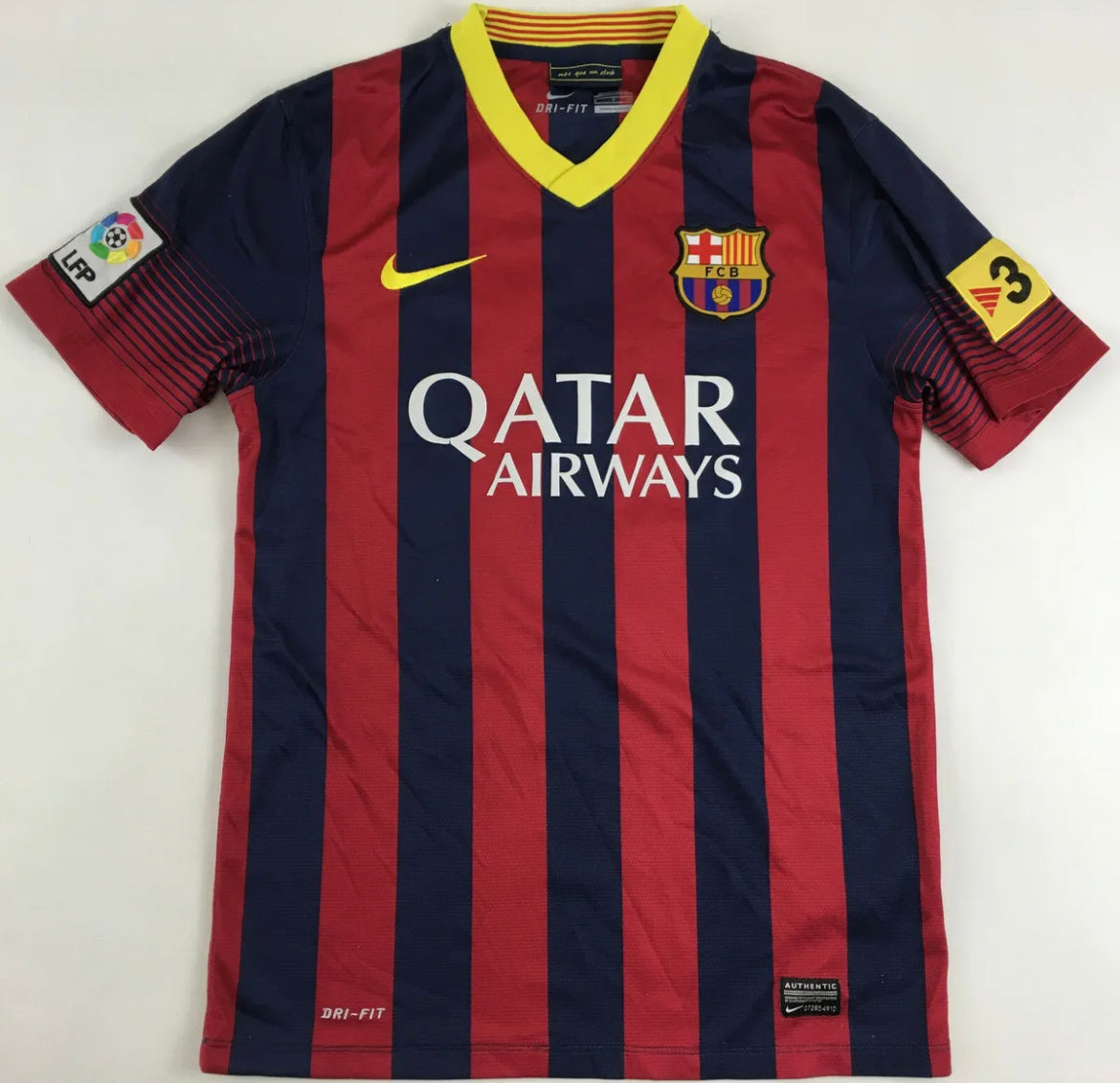 Camiseta Versión Jugador Barcelona Local 2013-2014