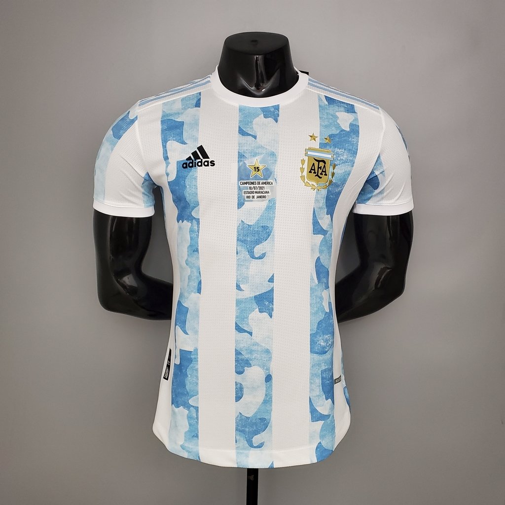 Camiseta Versión Jugador Argentina Campeones 2021