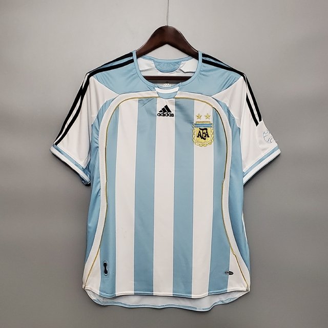 Camiseta Versión Fan Argentina Local Mundial 2006