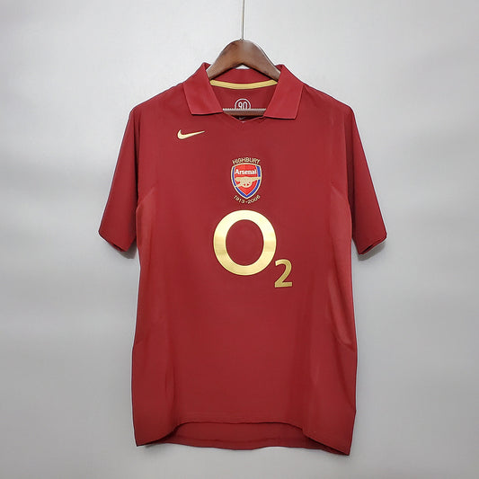 Camiseta Versión Jugador Arsenal Local 2005-2006