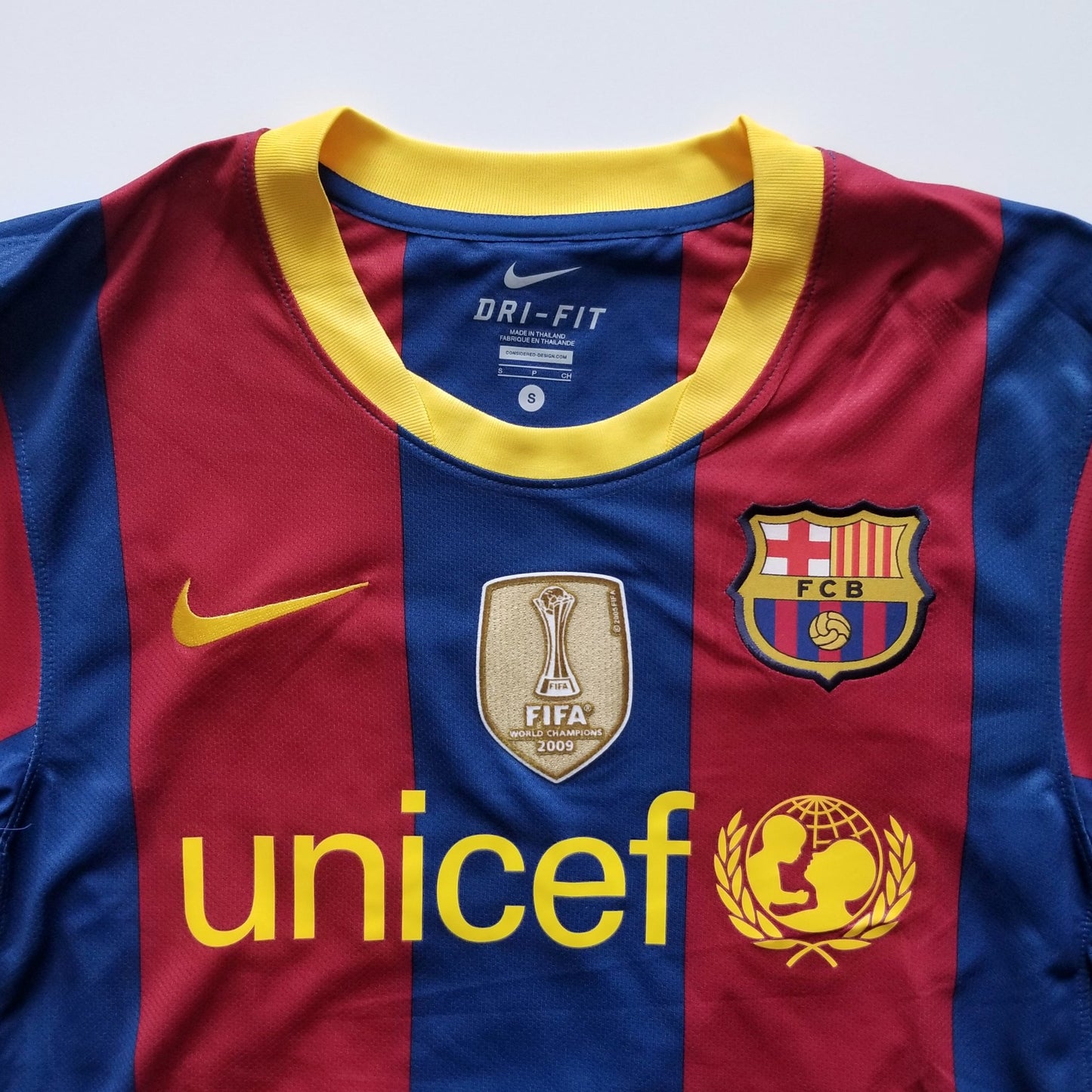 Camiseta Versión Jugador Barcelona Local 2010-2011