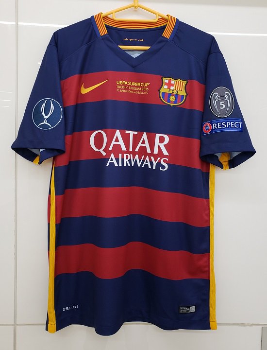 Camiseta Versión Jugador Barcelona Local 2015-2016