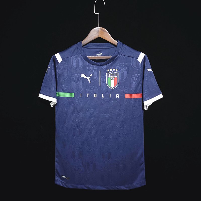 Camiseta Arquero Versión Jugador Italia Azul