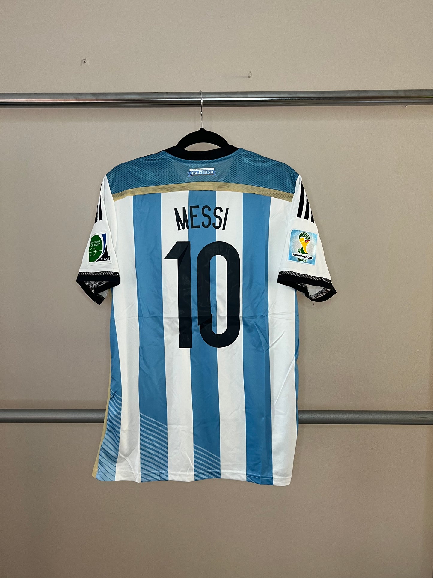 Camiseta Versión Jugador Argentina Mundial 2014