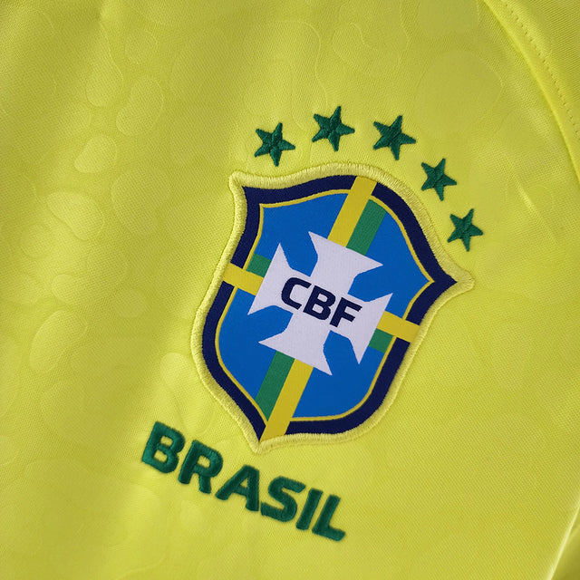 Camiseta Versión Fan Brasil Local Qatar 2022