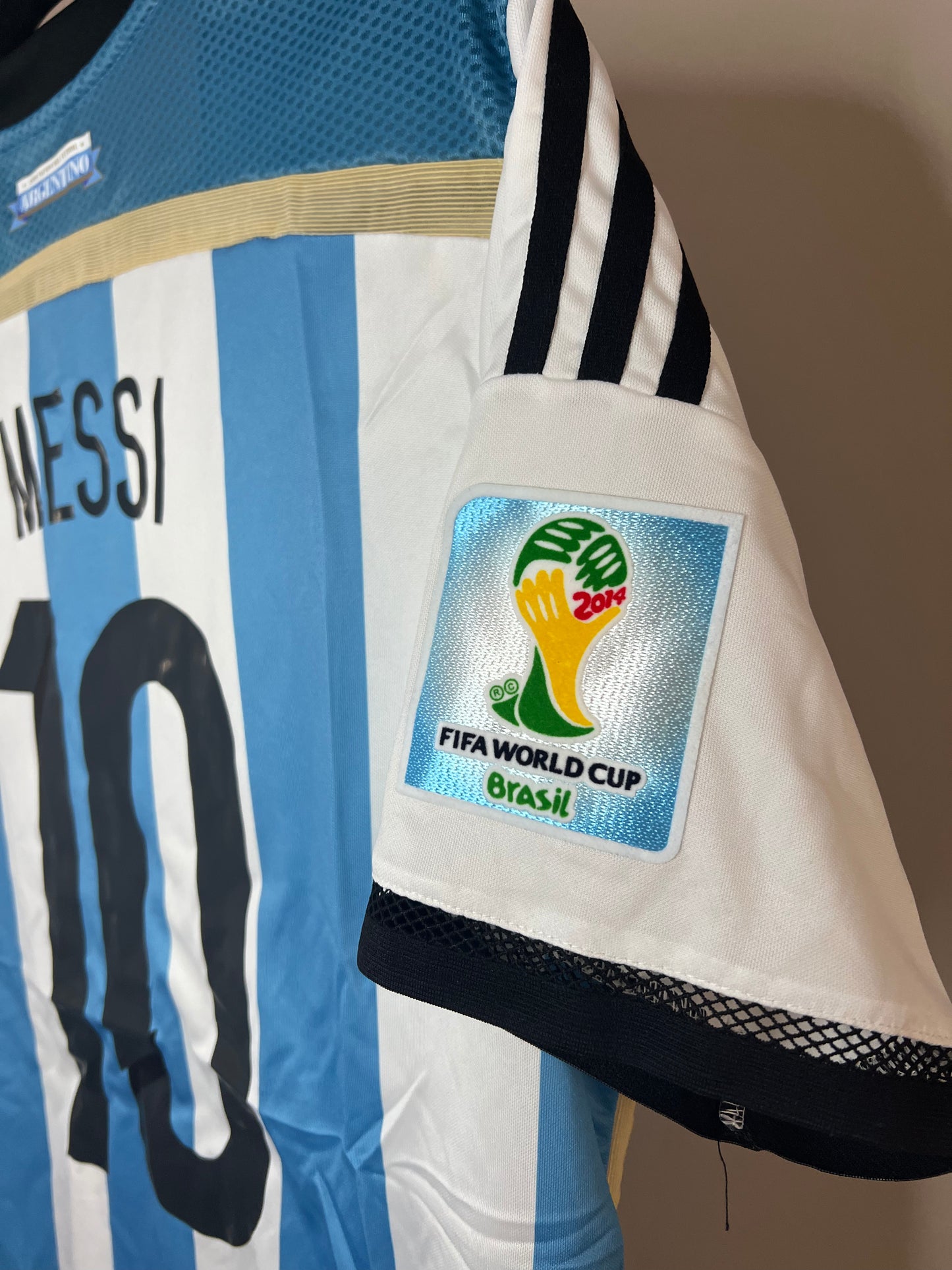 Camiseta Versión Jugador Argentina Mundial 2014